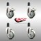 Service Caster 4 Inch 316SS Gray Poly Swivel 1-5/8 Inch Expanding Stem Caster Lock Brake, 2PK SCC-SS316TTLEX20S414-PPUB-2-S-2-158 - alternate 3